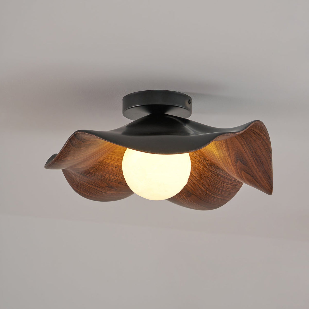 Verstelbare hanglamp met kap van metaal en hars voor woonkamer, slaapkamer, eetkamer | Moderne plafondlamp | 150 cm ophanging | Thomler