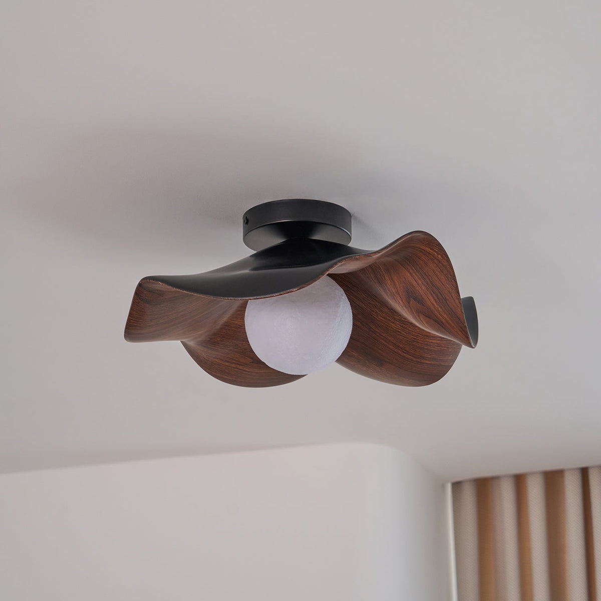 Verstelbare hanglamp met kap van metaal en hars voor woonkamer, slaapkamer, eetkamer | Moderne plafondlamp | 150 cm ophanging | Thomler