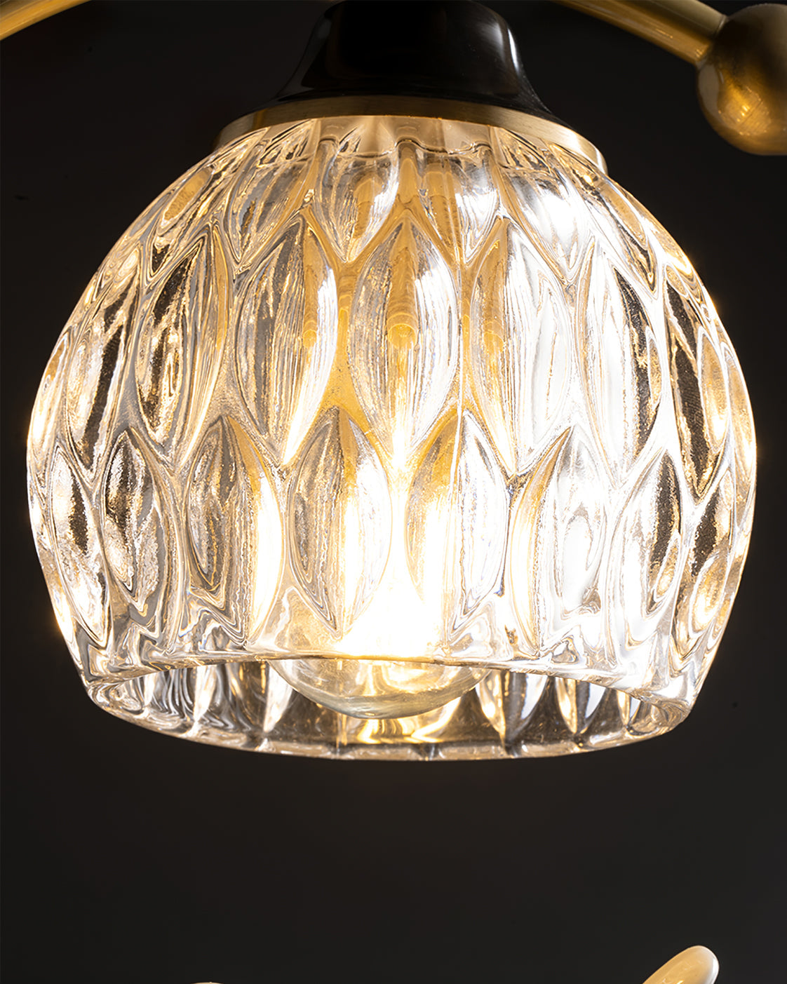 Decorative Bird Pendant Light with Brass Frame & Glass Shade for Bedroom, Dining Room & Living Room | Indoor Hanging Fixture 9 in × 11 in | Thomler