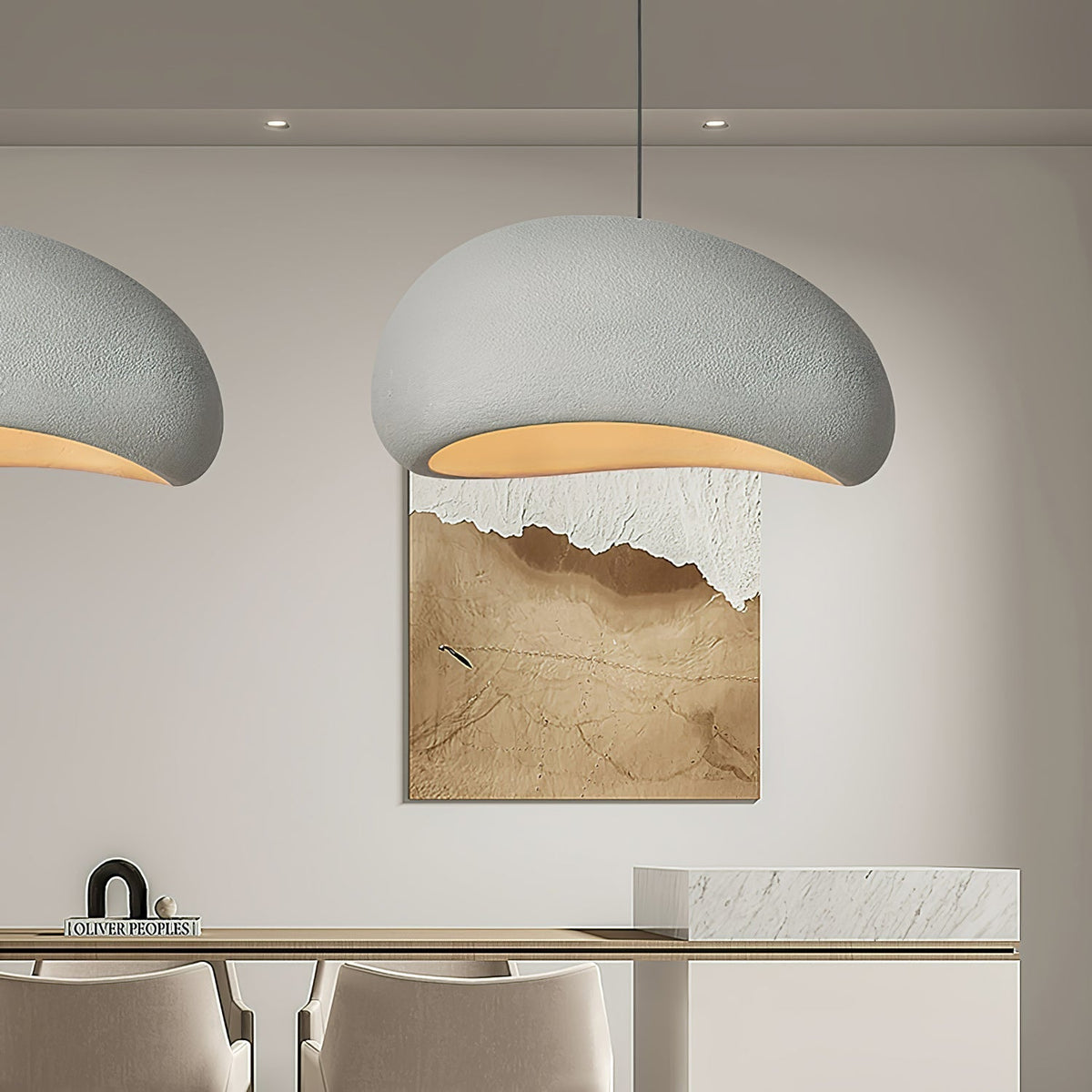 Cloud Pendant Lamp Dimmable LED Overhead Fixture Dining Room Bedroom Living Room Nursery Den Soft Glow Suspended Lighting E26 Bulb Base 12-4