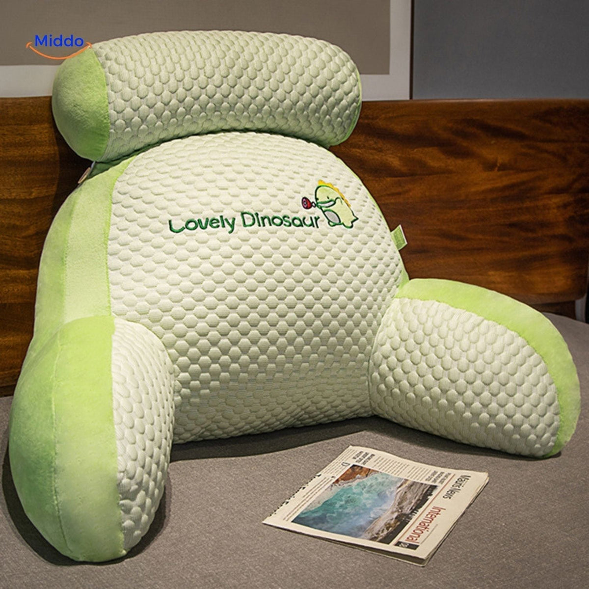Lumbar Throw Pillow for Couch & Bed – Soft Plush Backrest with Washable Cover