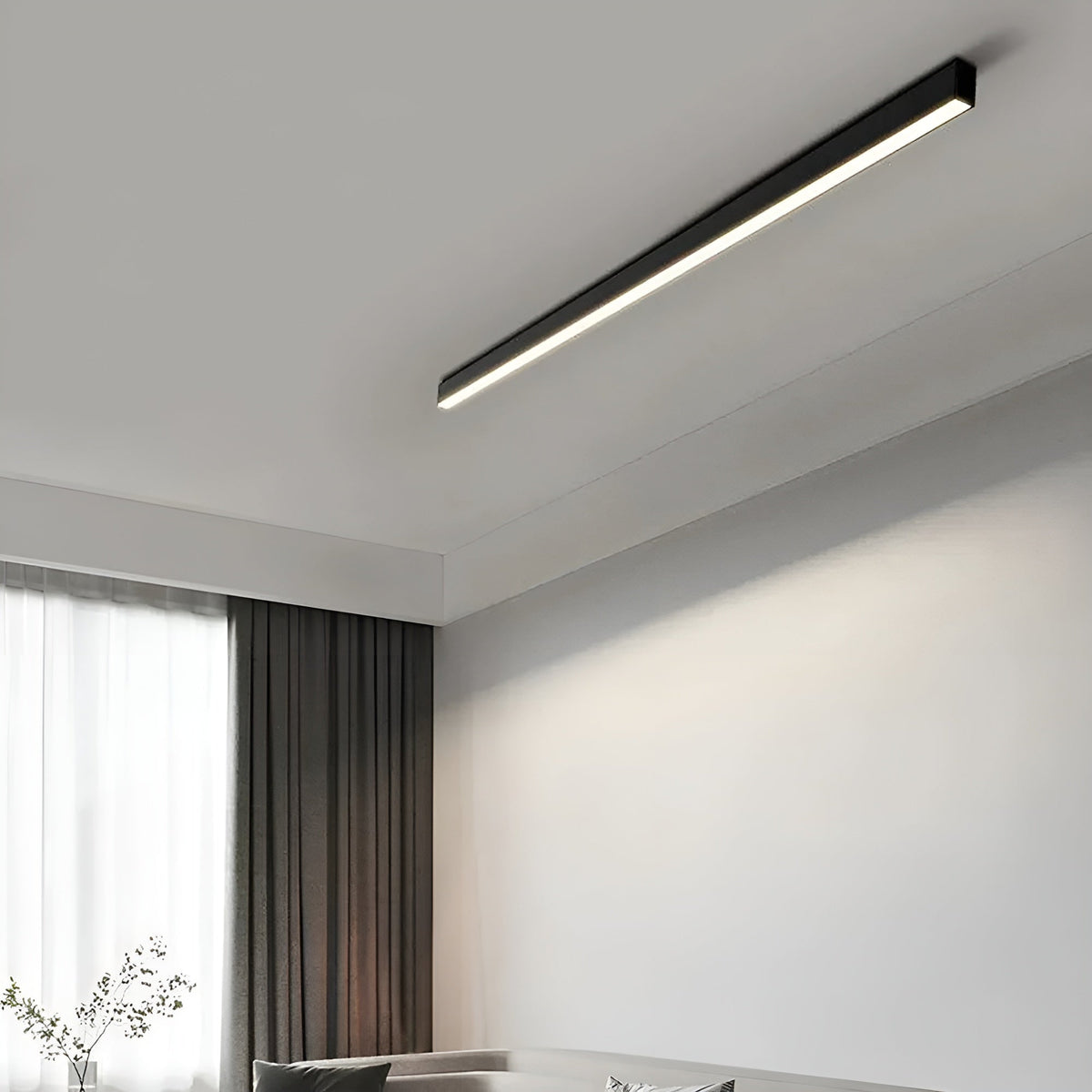 Modern Slim LED Ceiling Light – Ultra-Thin Flush Mount Fixture for Living Room, Bedroom & Dining Room