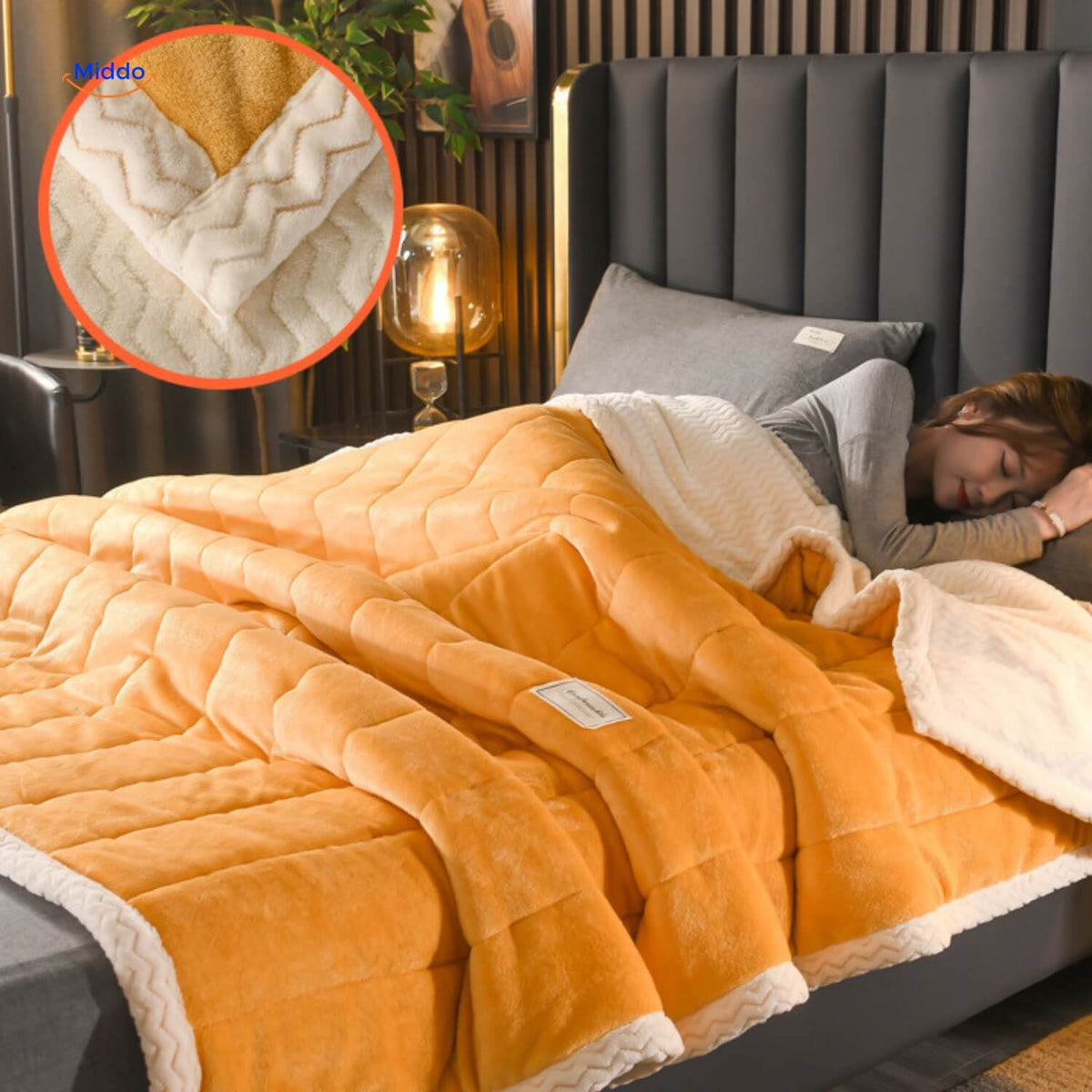 Reversible Plush Fleece Throw Blanket – Ultra-Soft Double-Sided Winter Blanket for Bed & Couch