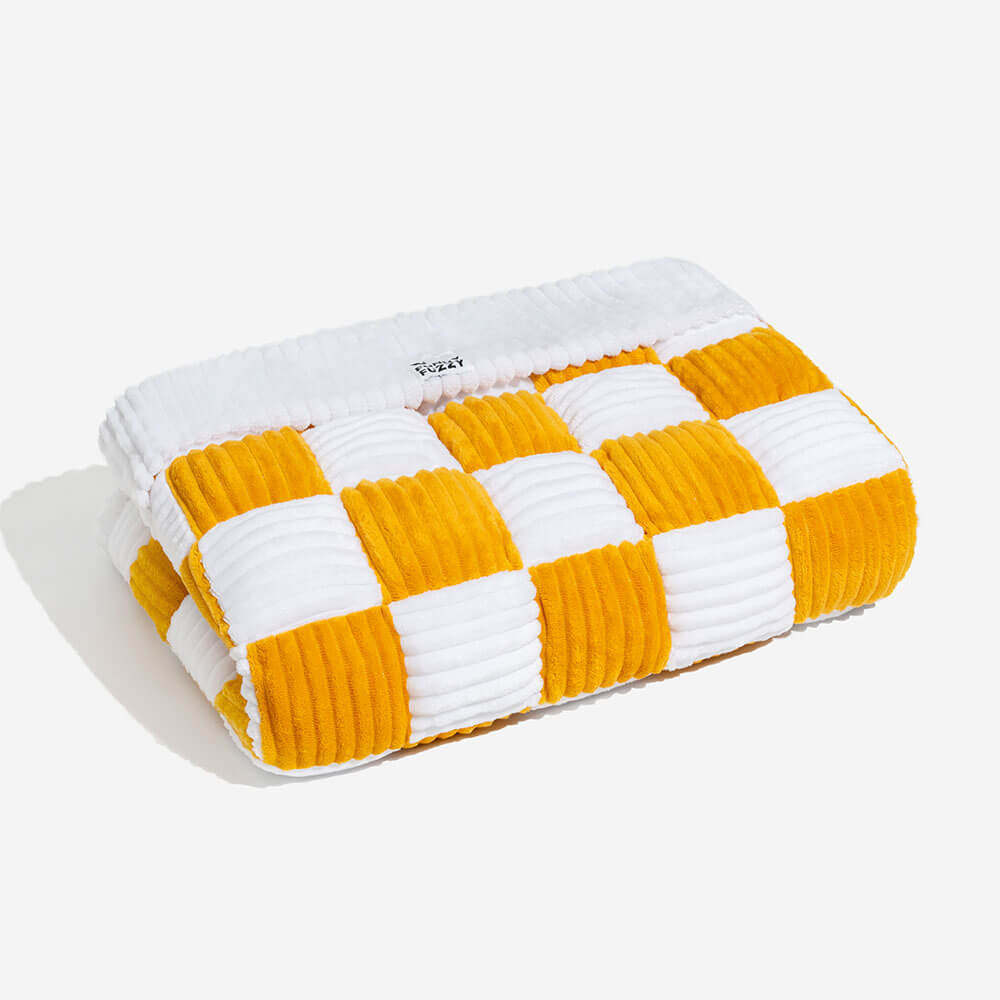 Protector acolchado para muebles de mascotas – Funda antideslizante para sofá y suelo | Manta a cuadros lavable para perros