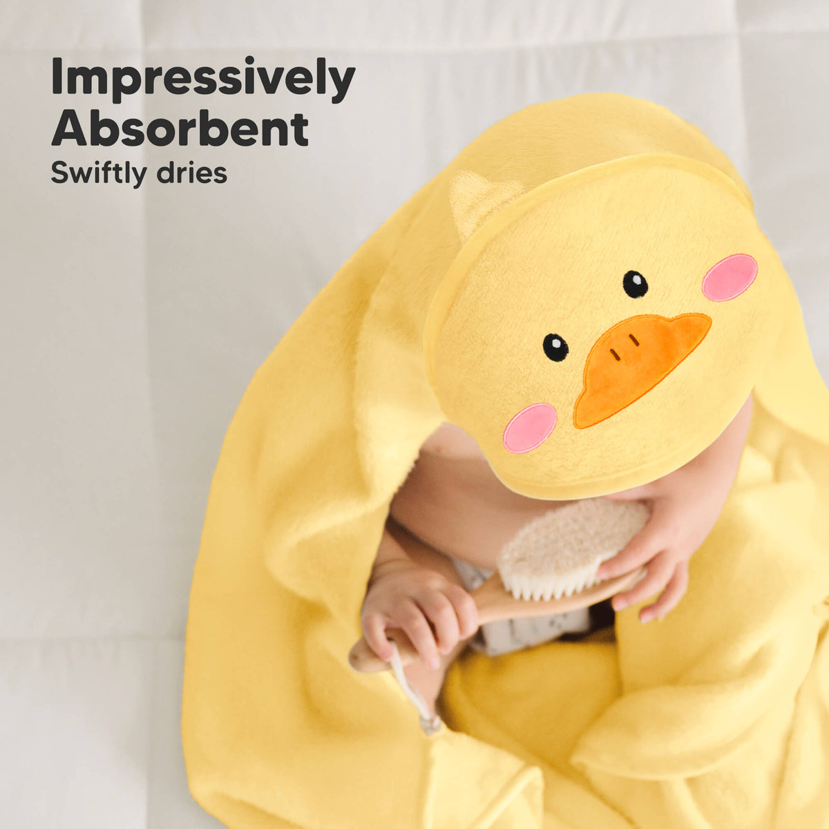 Toalla con capucha para bebé Cuddle