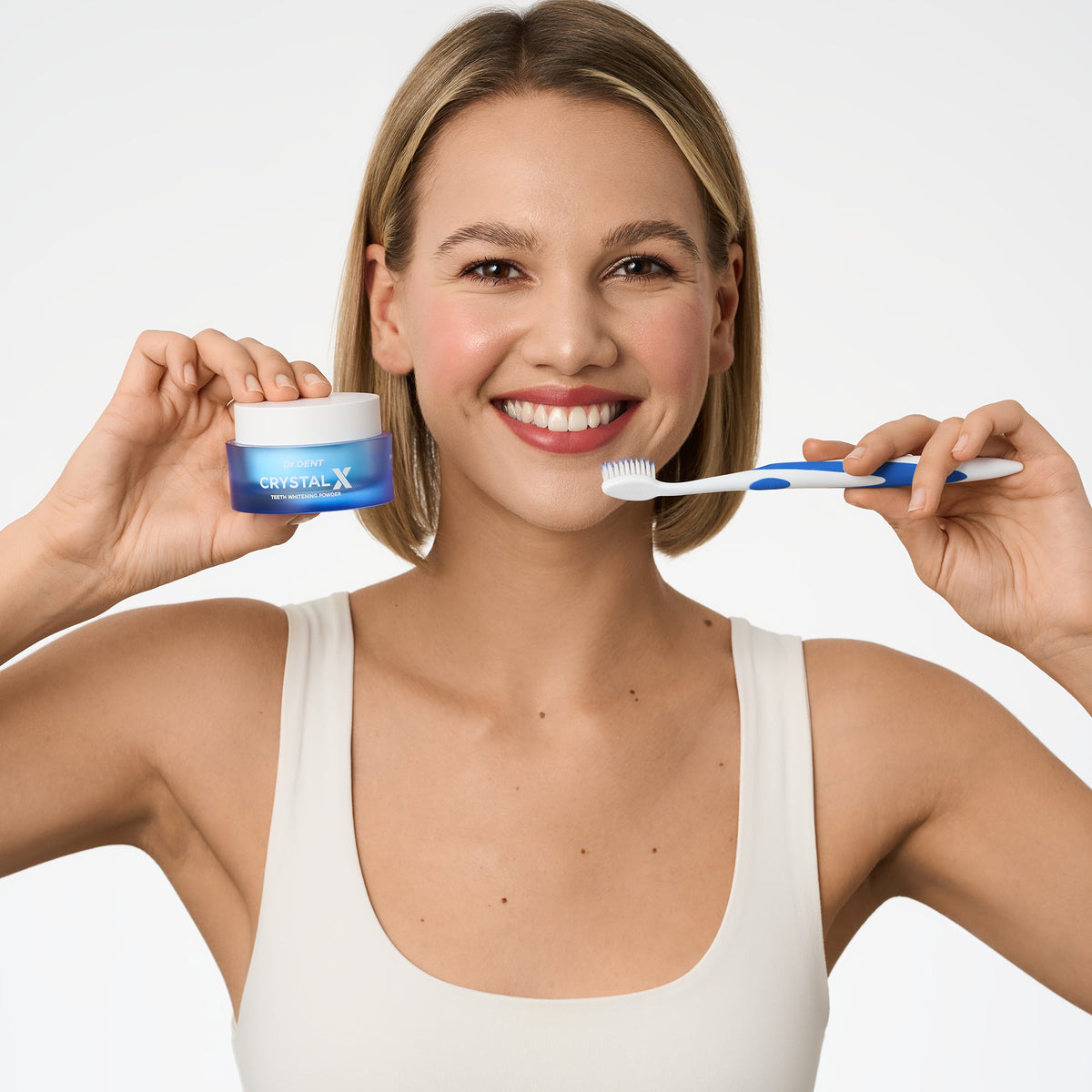 Polvo blanqueador dental Crystal X