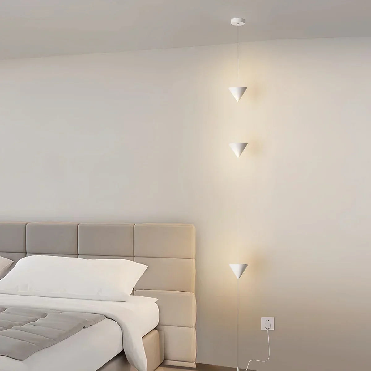 Adjustable Height Pole Light Iron & Acrylic LED Up to 11.5 Feet for Bedroom Living Room Modern Home Office Minimal Vertical Standing Accent | Thomler