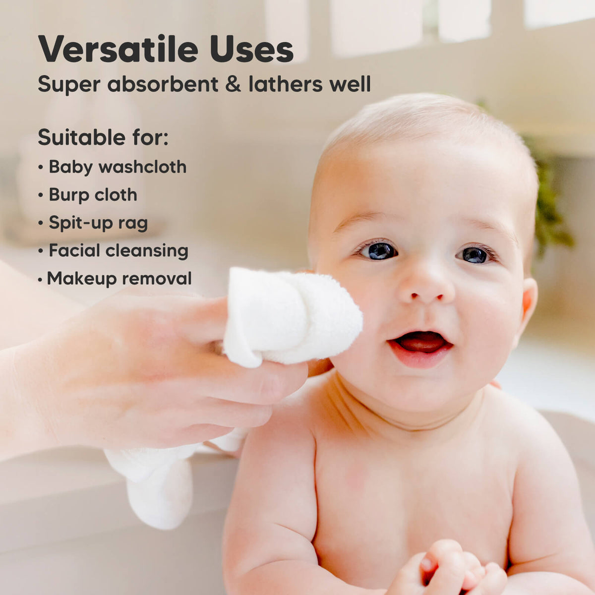 Deluxe Bamboo Baby Washcloths