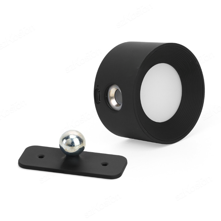 Cordless Rotating Sconce Light USB Rechargeable 3 in Magnetic Mount Touch Dimming Night Light for Bedside Hallway Closet Accent Lighting No | Thomler