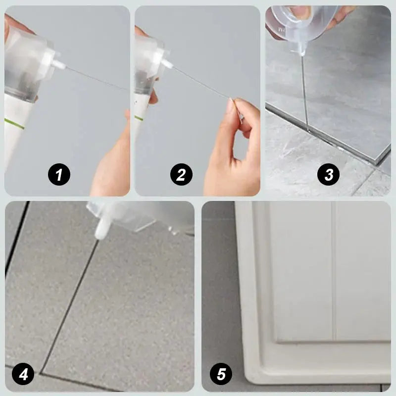 Tile Repair Adhesive Gel with Precision Needle Applicator for Loose Floor & Wall Tiles – Water-Resistant, Heat-Safe Bond for Ceramic, Stone | Thomler