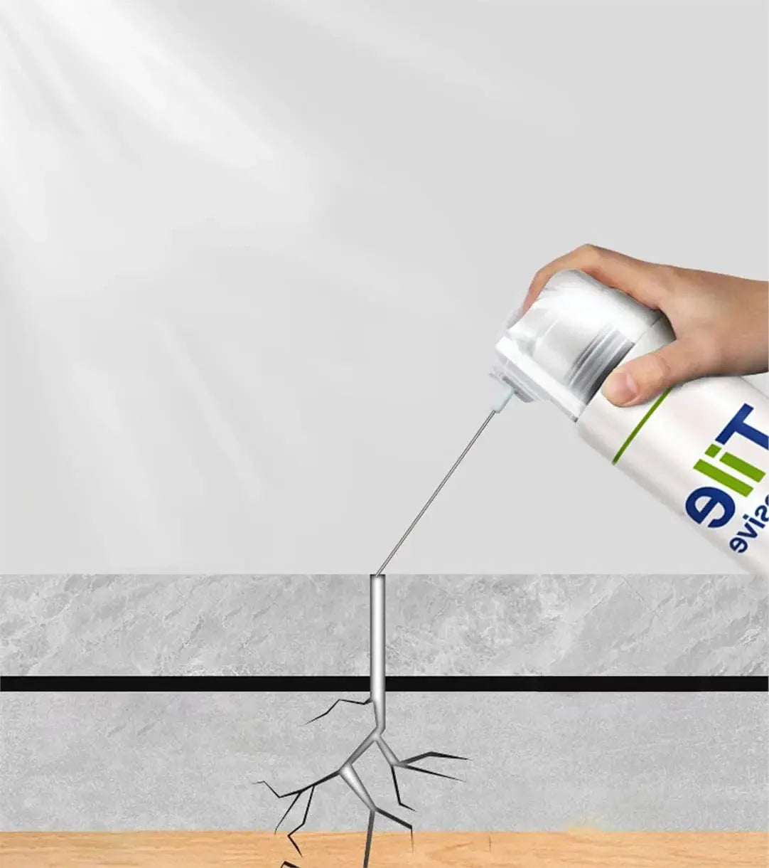 Tile Repair Adhesive Gel with Precision Needle Applicator for Loose Floor & Wall Tiles – Water-Resistant, Heat-Safe Bond for Ceramic, Stone | Thomler
