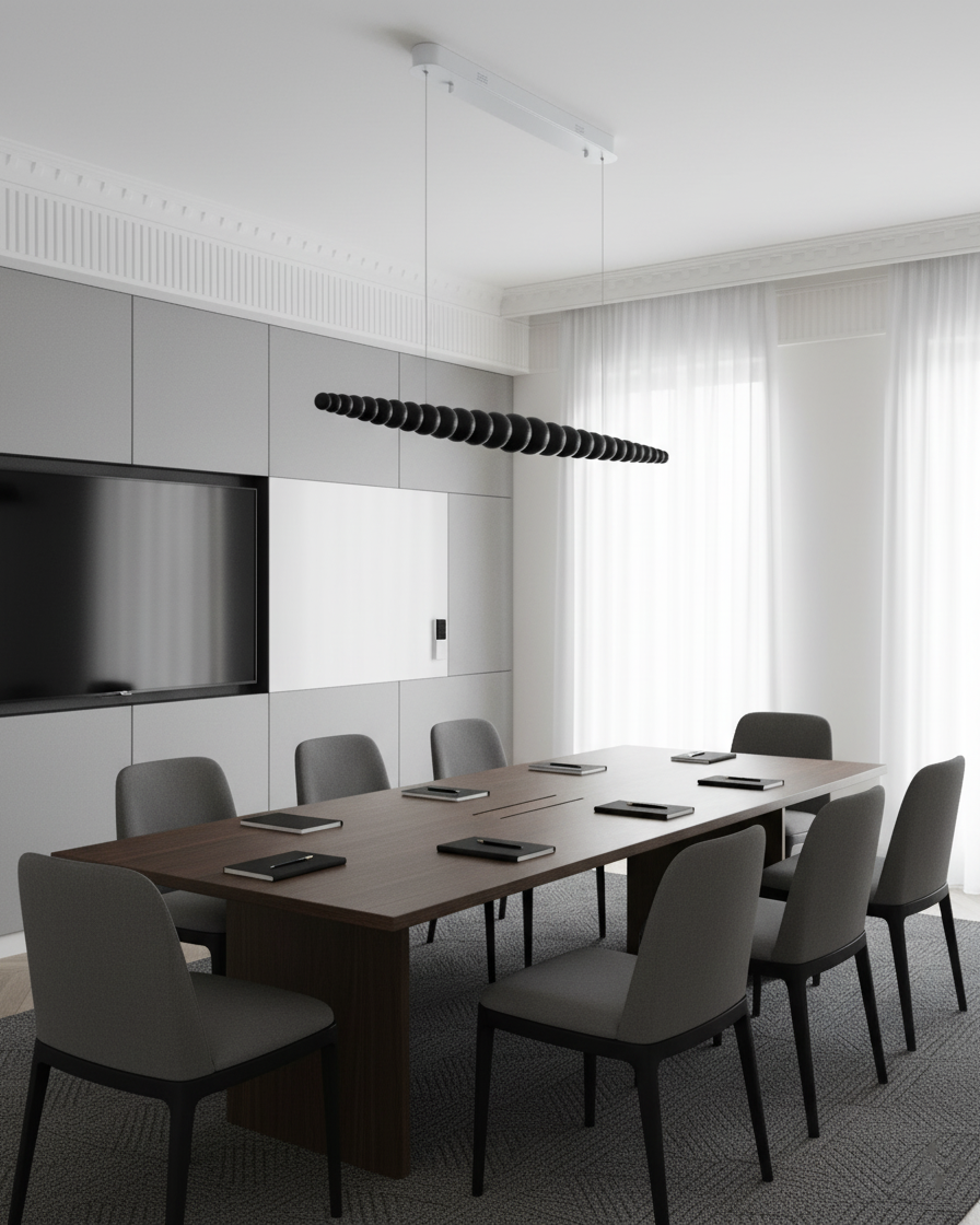 Hangende LED-armatuur 46 inch Metaal Hout Acryl Bolhanglamp 3000K Eigentijdse plafondlamp voor kookeiland eettafel | Thomler