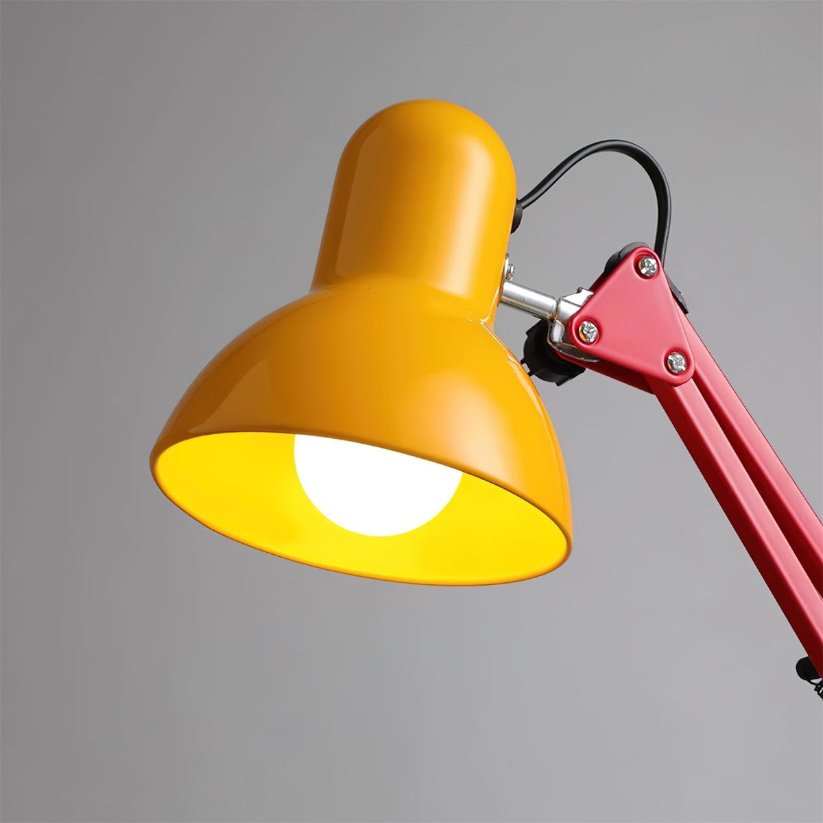 Articulating Metal Arm Task Lamp 21.6 in with Multicolor Accents for Desks Bedrooms Home Office Reading Study Workspace Nightstand | Thomler