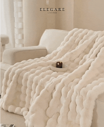 Plush Textured Fleece Throw Blanket – Oversized Anti-Pilling Cover for Couch & Bed