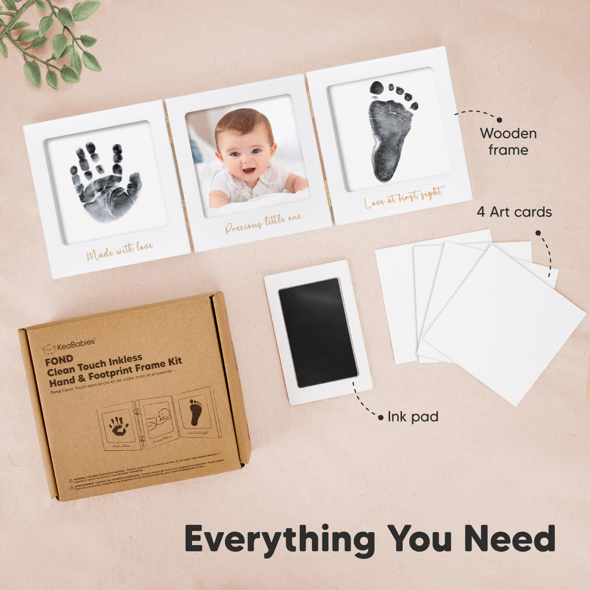 Inkless Baby Hand and Footprint Frame