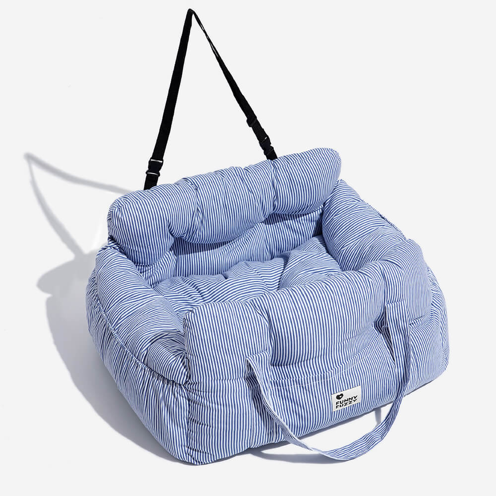 Asiento elevador para perros grandes – Transportín de viaje portátil con correa para el hombro, cojín de algodón lavable para SUV, camioneta y sedán – Seguro