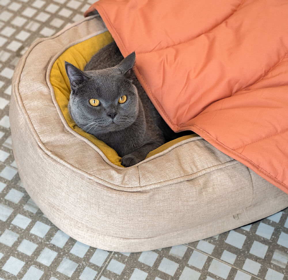 Botanische deken in bladvorm voor huisdieren - Zachte katoen-polyester hoes voor honden & katten - Machinewasbare bankbeschermer & vloermat