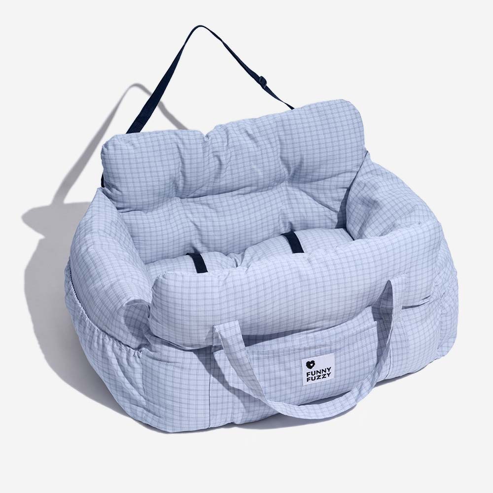 Asiento elevador para perros grandes – Transportín de viaje portátil con correa para el hombro, cojín de algodón lavable para SUV, camioneta y sedán – Seguro