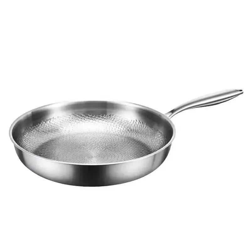 Nonstick Frying Pan Hammered Titanium Coating for Induction Gas Electric 11 in 12 in Skillet Even Heat Distribution PFOA-Free Scratch-Resist | Thomler