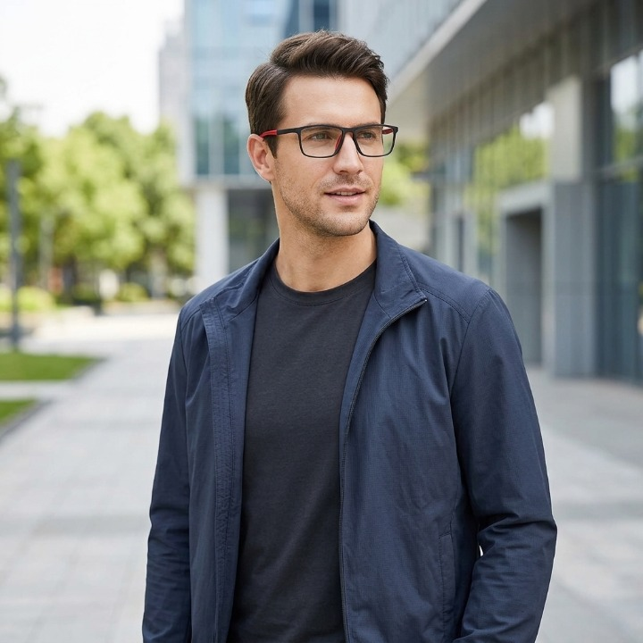 Progressive Reading Glasses Near Far Vision One Pair All Distances Multifocal Lenses Lightweight Polycarbonate Frames | Thomler