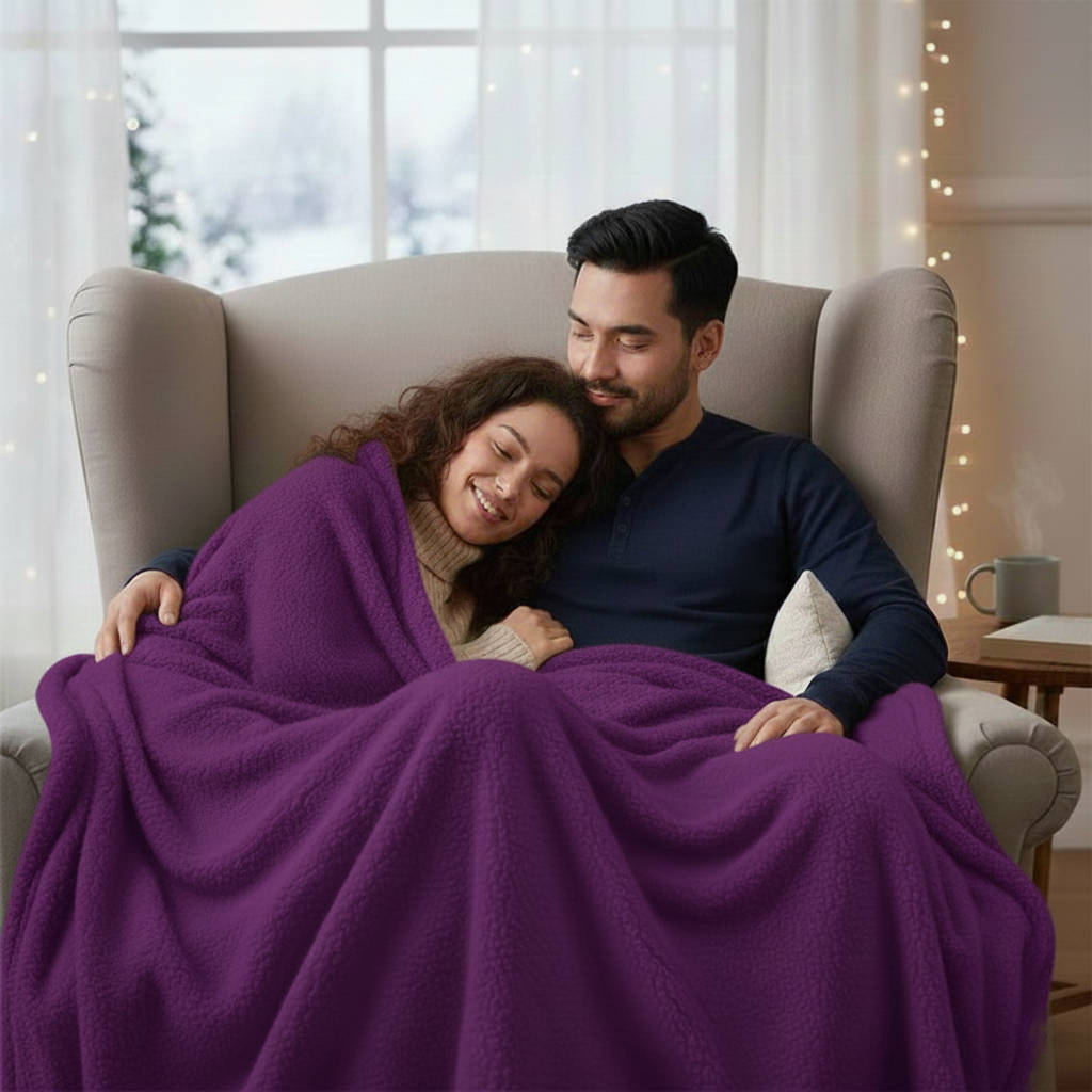 Waterproof Velour Throw Blanket – Plush Moisture-Barrier Cover for Bed & Sofa