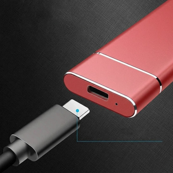 Portable Solid State Drive 8 TB USB-C High-Speed External Storage for Laptop Desktop Gaming Console Television Backup Aluminum Housing | Thomler