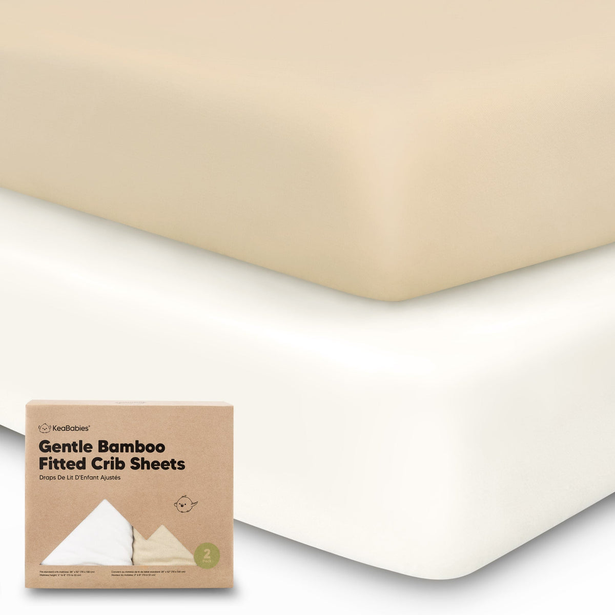 2-Pack Jersey Cotton Fitted Crib Sheets
