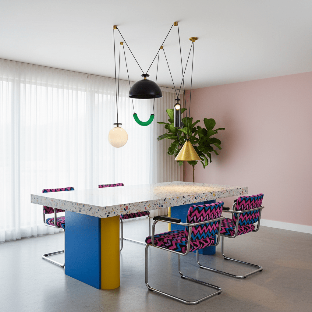 Lámpara de techo escultural modular con secciones ajustables y opciones de acabado personalizadas para comedor, cocina y sala de estar | Thomler