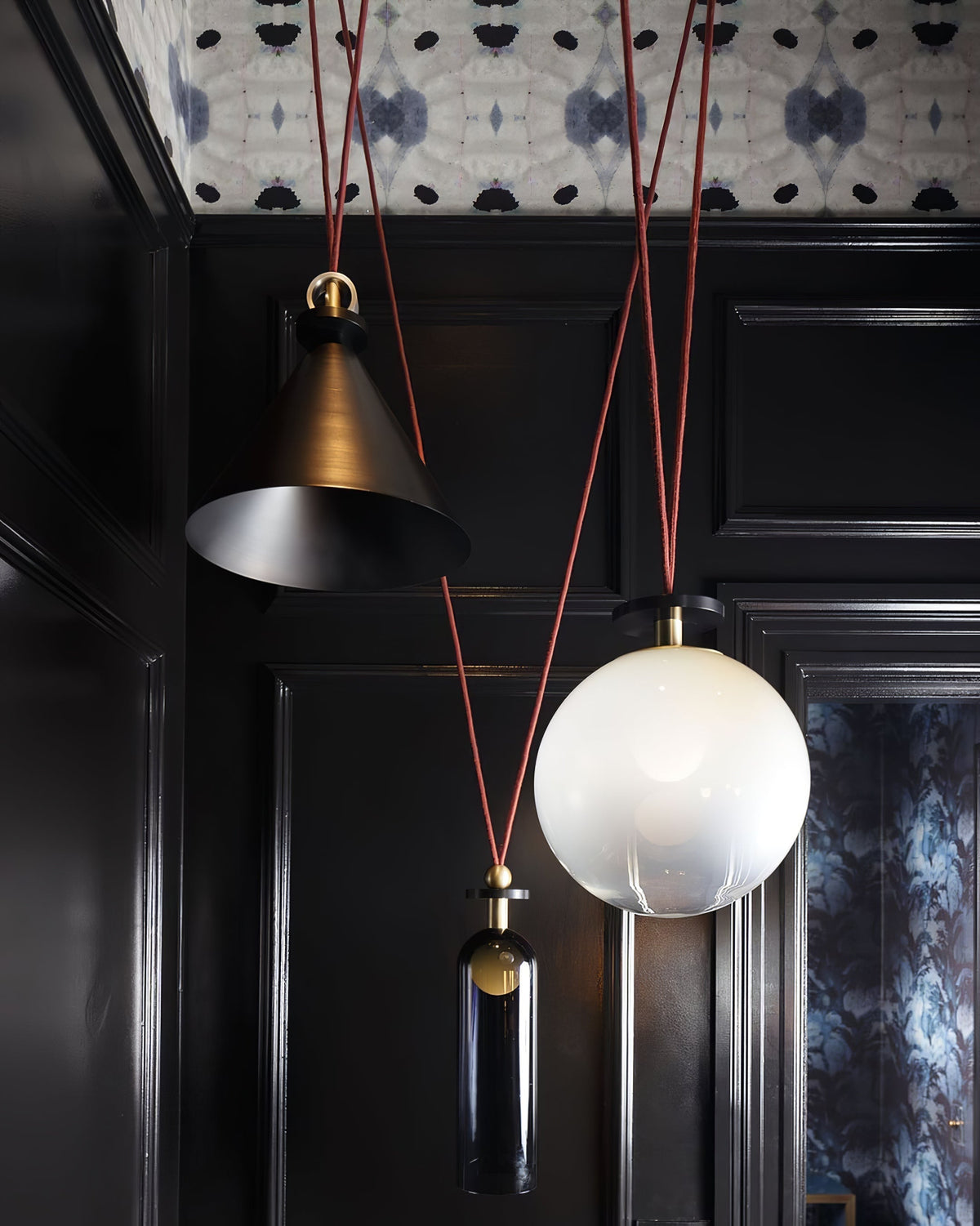 Lámpara de techo escultural modular con secciones ajustables y opciones de acabado personalizadas para comedor, cocina y sala de estar | Thomler