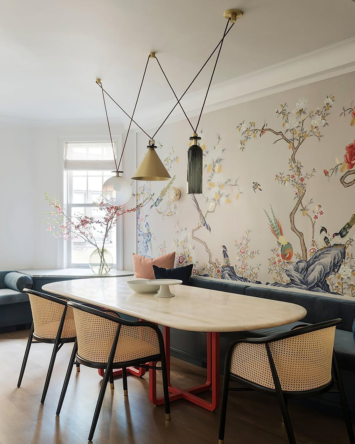 Lámpara de techo escultural modular con secciones ajustables y opciones de acabado personalizadas para comedor, cocina y sala de estar | Thomler