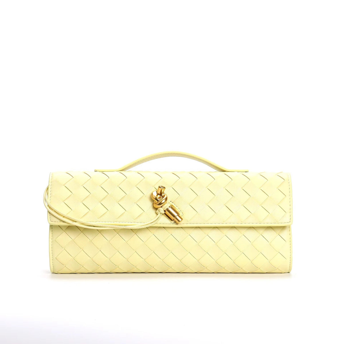 Woven Leather Clutch Purse for Women with Adjustable Strap - Crossbody Shoulder Bag Evening Handbag in Multiple Colors | Thomler