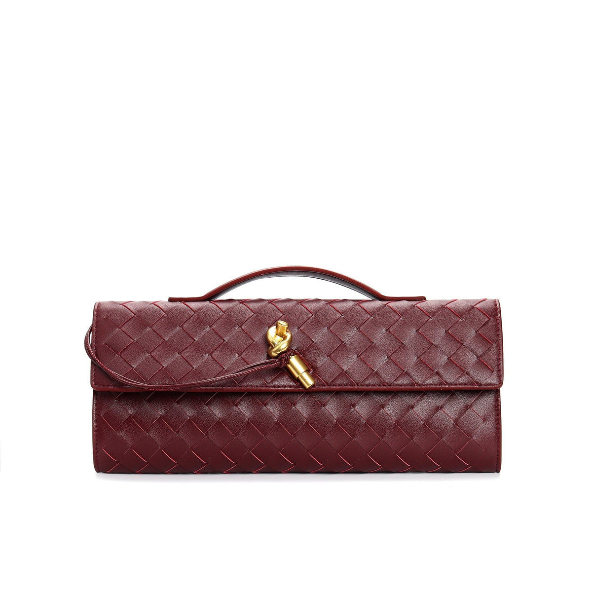 Woven Leather Clutch Purse for Women with Adjustable Strap - Crossbody Shoulder Bag Evening Handbag in Multiple Colors | Thomler