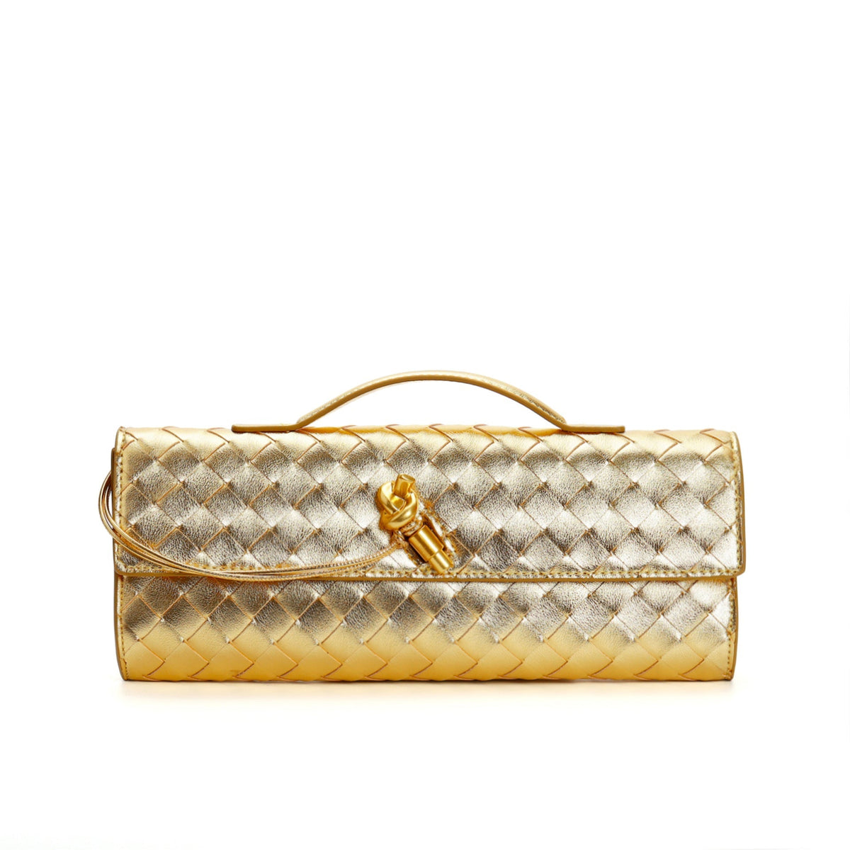 Woven Leather Clutch Purse for Women with Adjustable Strap - Crossbody Shoulder Bag Evening Handbag in Multiple Colors | Thomler