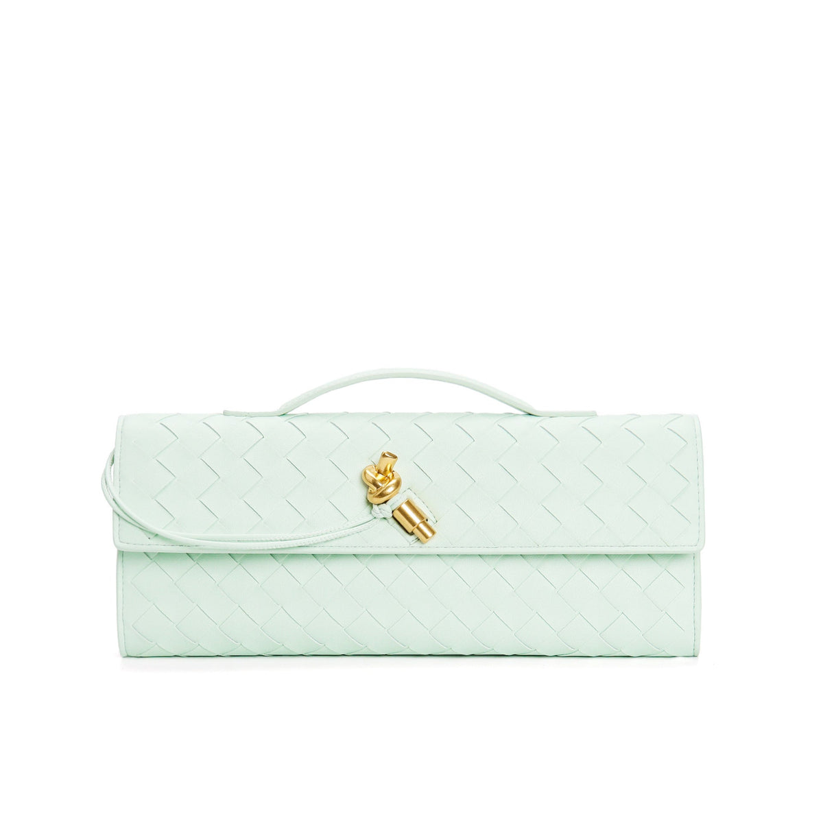 Woven Leather Clutch Purse for Women with Adjustable Strap - Crossbody Shoulder Bag Evening Handbag in Multiple Colors | Thomler