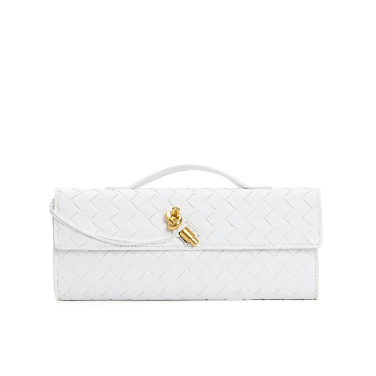 Woven Leather Clutch Purse for Women with Adjustable Strap - Crossbody Shoulder Bag Evening Handbag in Multiple Colors | Thomler