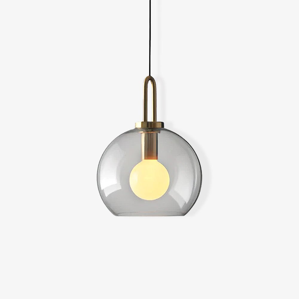 Glass Globe Hanging Light Fixture with Adjustable Cord for Dining Room Kitchen Island Bedroom Modern Minimalist Ceiling Pendant Lamp | Thomler