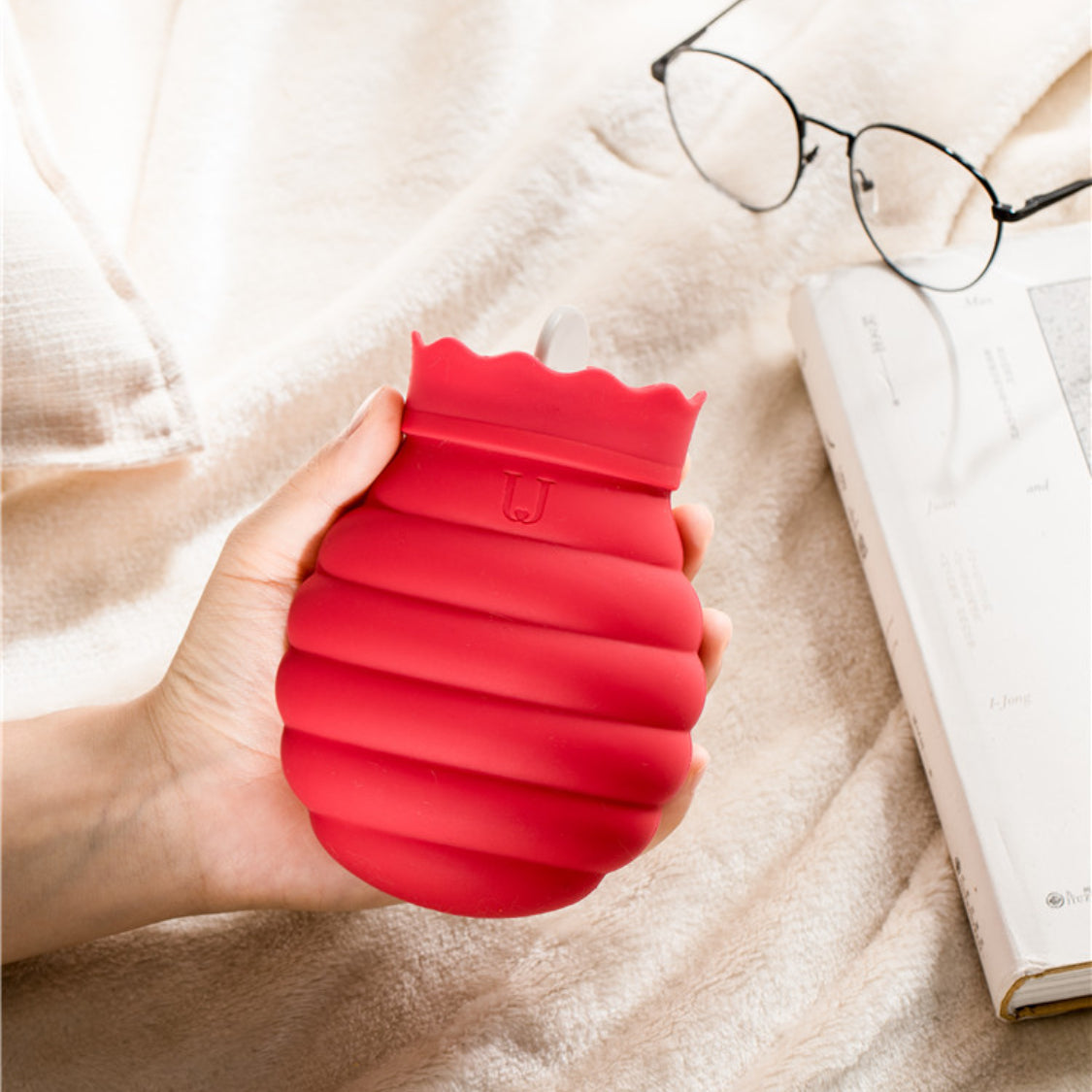 Microwavable Silicone Hot Water Bottle for Warmth