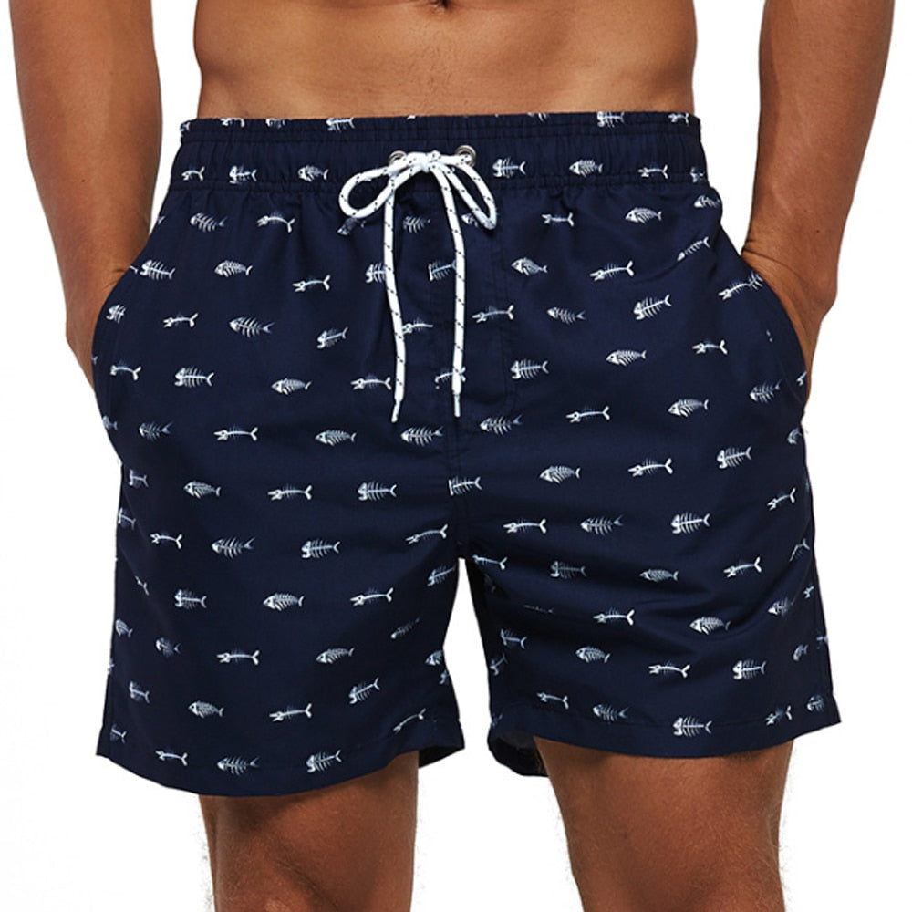 Heren zwemshort met trekkoord, sneldrogende en lichtgewicht boardshorts met mesh-voering voor strand en zwembad