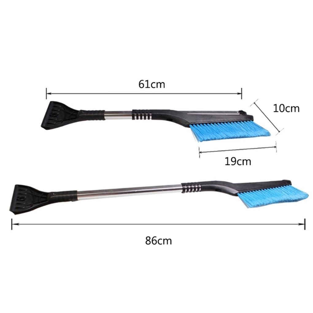 Telescoping Snow Brush & Ice Scraper for Windshields – Extendable Winter Car Tool