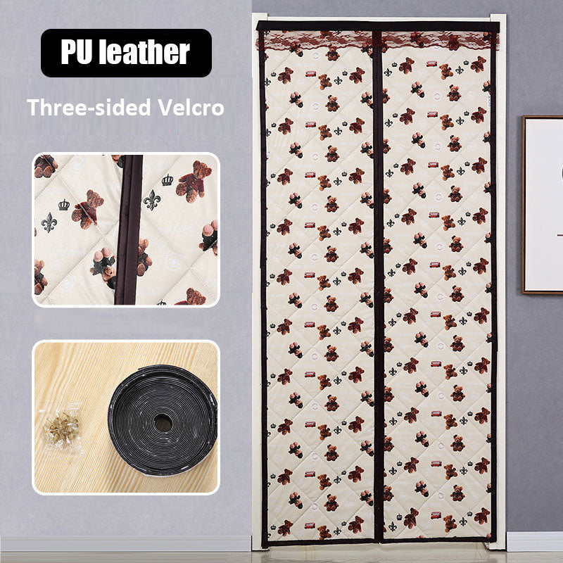 Insulated Magnetic Door Curtain – Thermal Draft Blocker with Sound Dampening