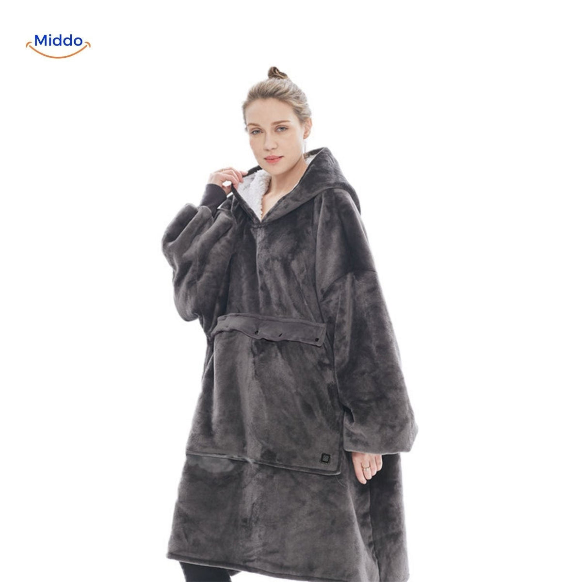 USB-Powered Heated Pullover with Triple-Zone Warmth for Men & Women