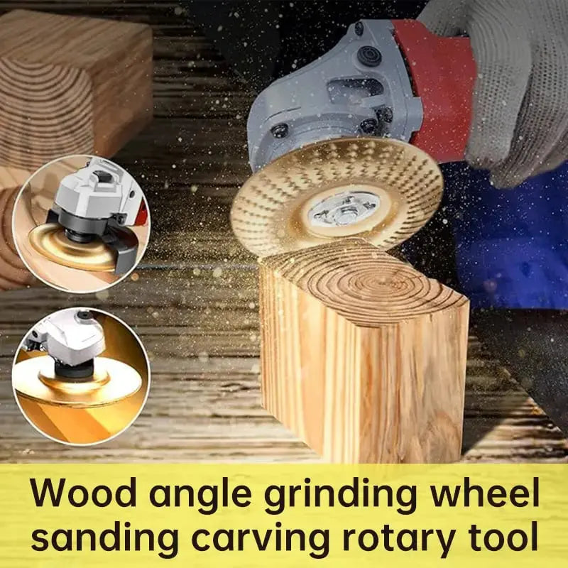 Tungsten Carbide Shaping Wheel Set for Angle Grinders – 3-Piece Wood Carving Sanding Disc Kit for Woodworking, Sculpting & Surface Finishing | Thomler