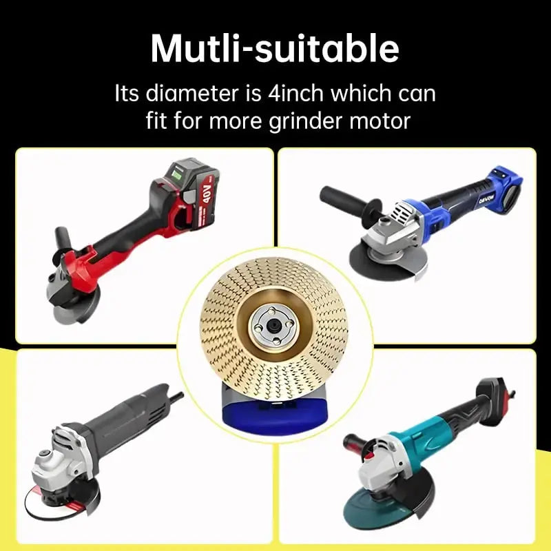 Tungsten Carbide Shaping Wheel Set for Angle Grinders – 3-Piece Wood Carving Sanding Disc Kit for Woodworking, Sculpting & Surface Finishing | Thomler
