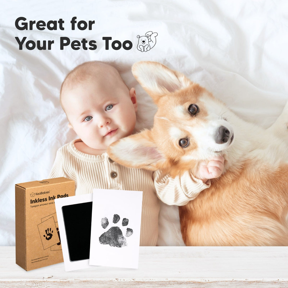 4-Pack Baby Inkless Ink Pads