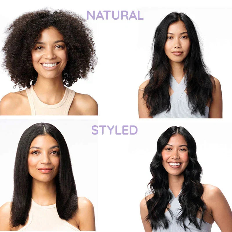 Professionelle 2-in-1 Rotations-Haarbürste