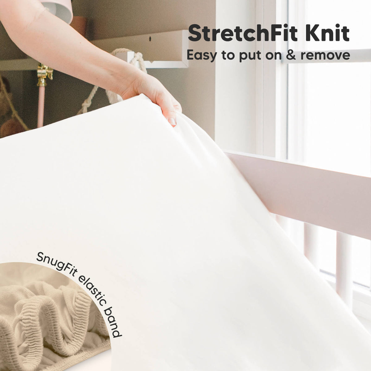 2-Pack Bamboo Fitted Crib Sheets