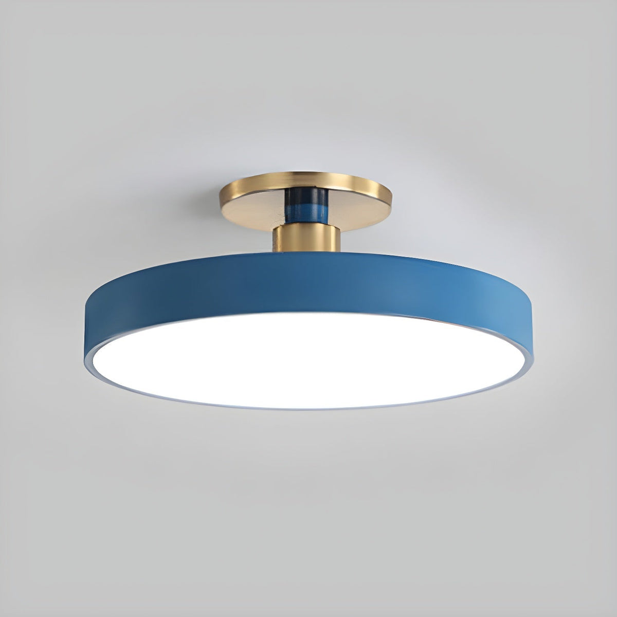 Lámpara de techo LED de 12 pulgadas, redonda, regulable, de bajo perfil para dormitorio, cocina, oficina, hogar, acrílico moderno | Thomler
