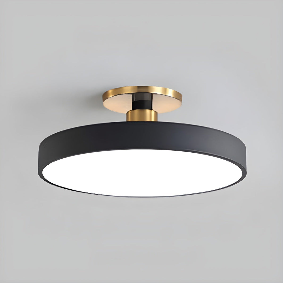 Lámpara de techo LED de 12 pulgadas, redonda, regulable, de bajo perfil para dormitorio, cocina, oficina, hogar, acrílico moderno | Thomler