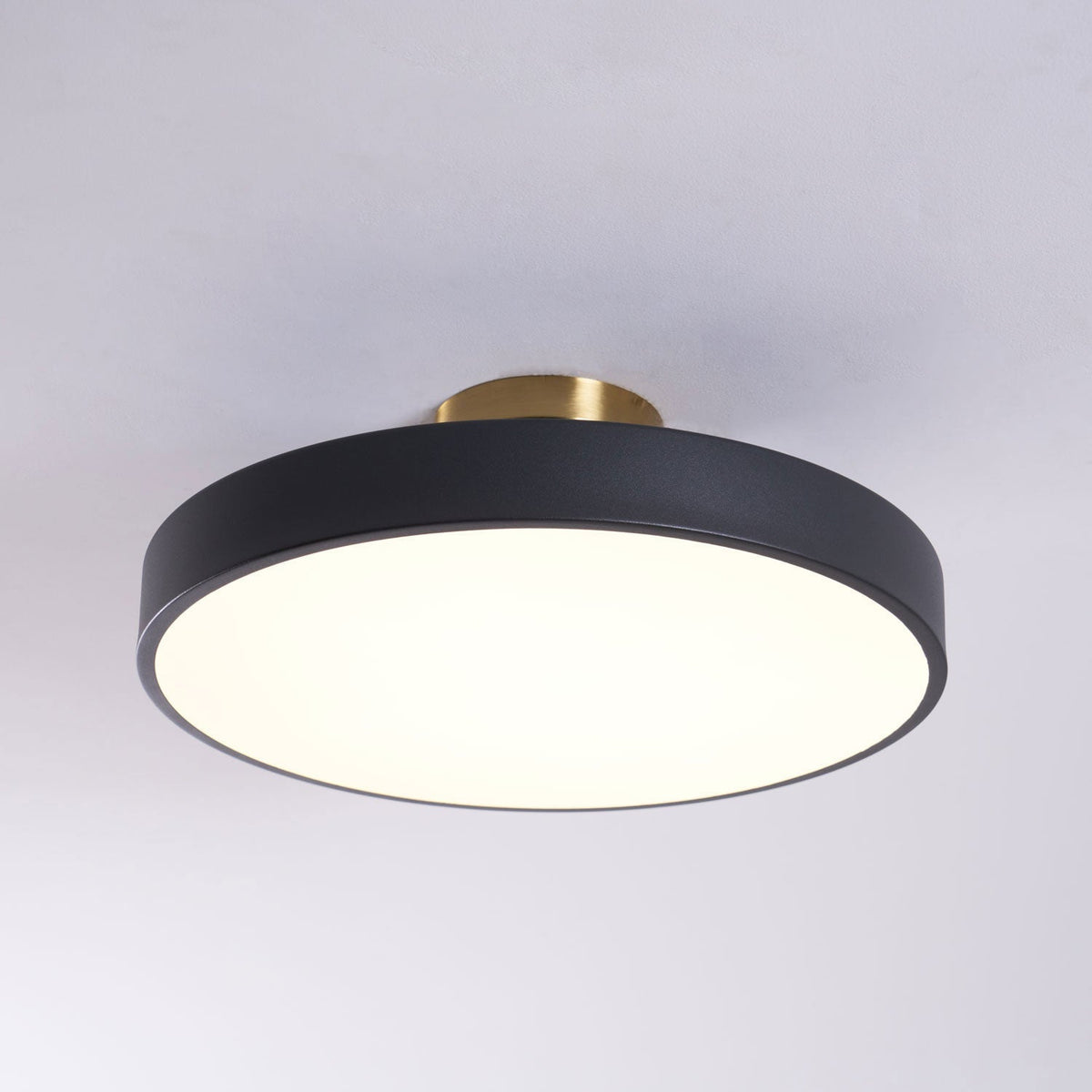 Lámpara de techo LED de 12 pulgadas, redonda, regulable, de bajo perfil para dormitorio, cocina, oficina, hogar, acrílico moderno | Thomler