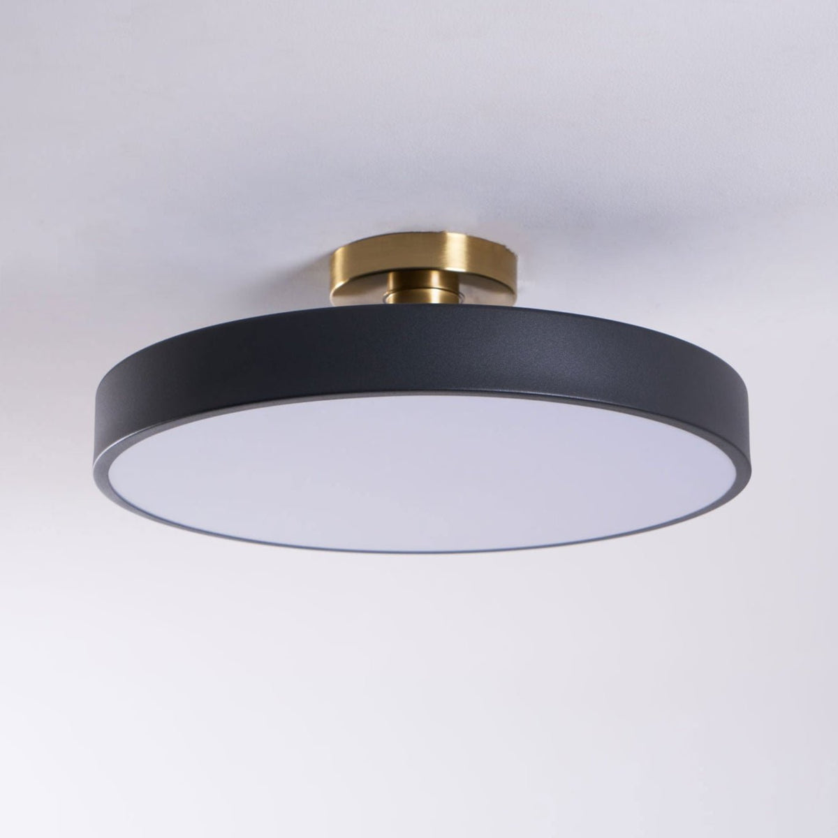 Lámpara de techo LED de 12 pulgadas, redonda, regulable, de bajo perfil para dormitorio, cocina, oficina, hogar, acrílico moderno | Thomler